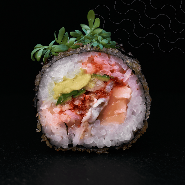 #30 Tempura Roll with salmon and eel