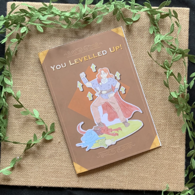 You Levelled Up! - A5 Greetings Card