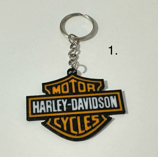 Porte-clés Harley Davidson plat 