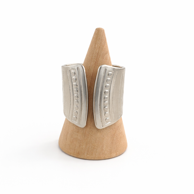 Anillo acero plateado 