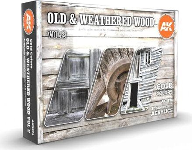 AK 3rd Gen Paintset: Old & Weathered Wood VOL 2.
