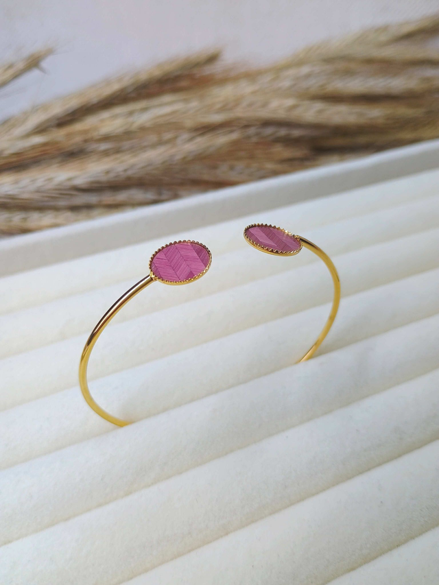 Bracelet JONC Chevron Bordeaux