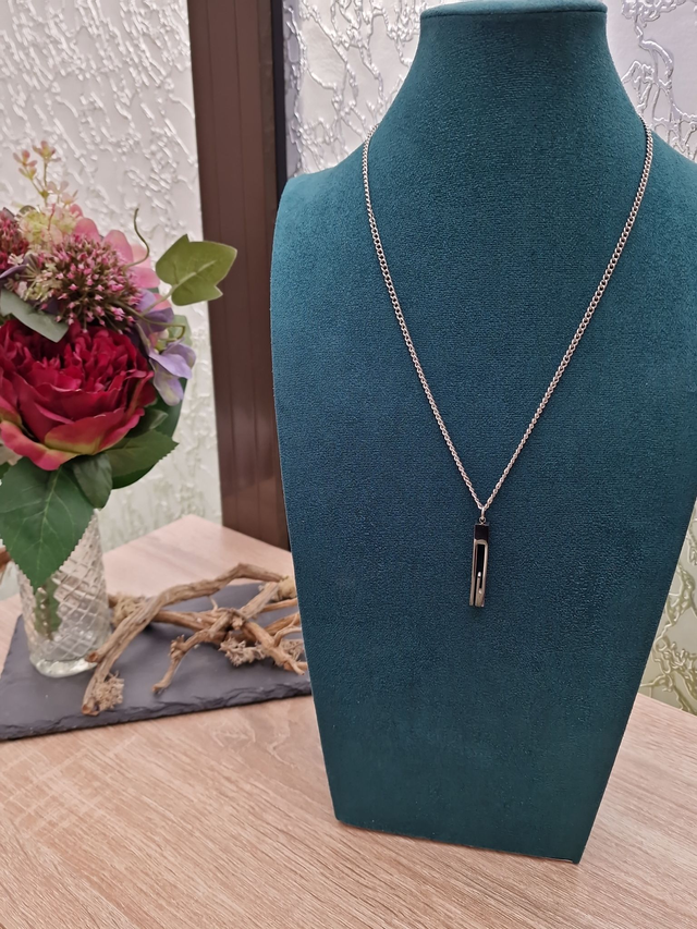 Collier Grosse Maille G Acier Argenté