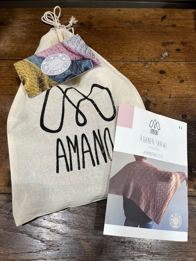 Kit tricot châle "RUHNER SHAWL"