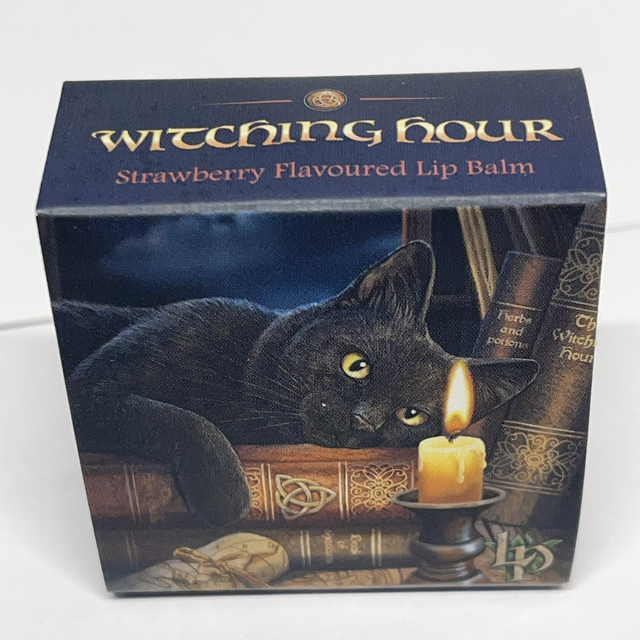 Lisa Parker Lip Balm - Witching Hour Strawberry Cat Design