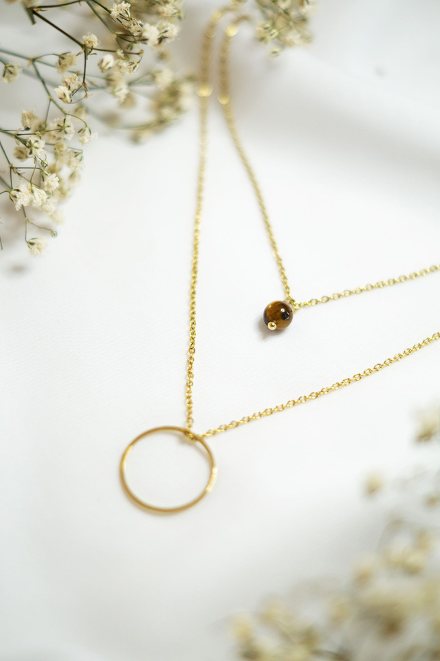 Collier double - Sofia • en pierre naturelle