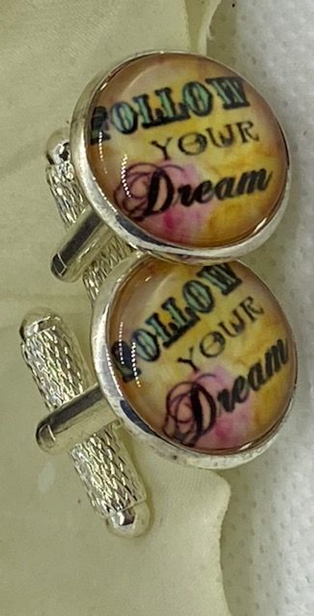 Cufflinks with sayings