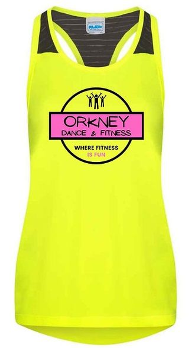 ODF Yellow  ladies cool smooth workout vest