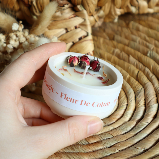 Mini Bougie - Fleur De Coton