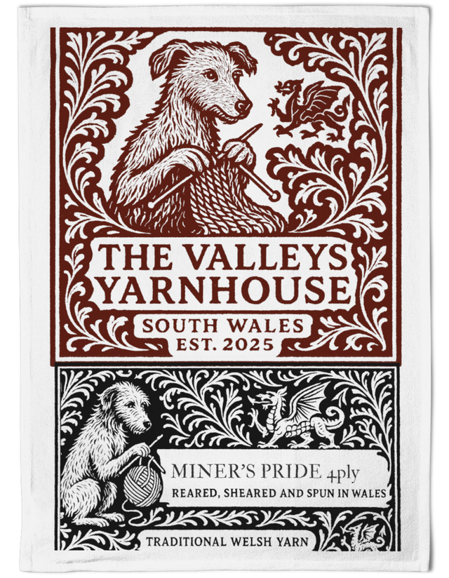 Valleys Yarnhouse Miner&#039;s Pride Cotton Tea-towel