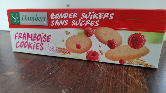 Damhert - Framboise cookies bio zonder suiker