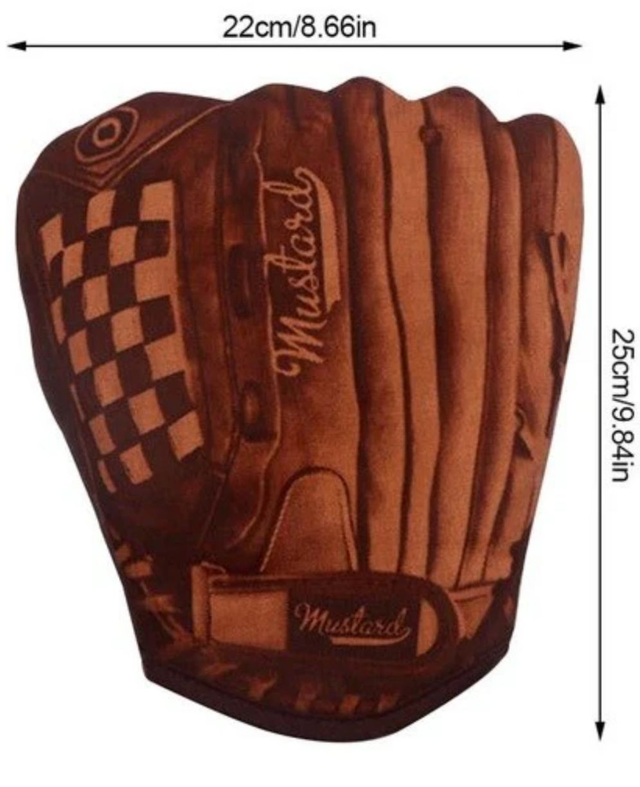 Ovenwant in vorm handschoen