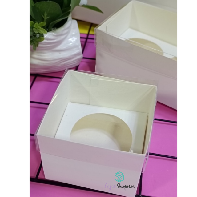 Cajas Para Cupcakes Con Tapa en Acetato