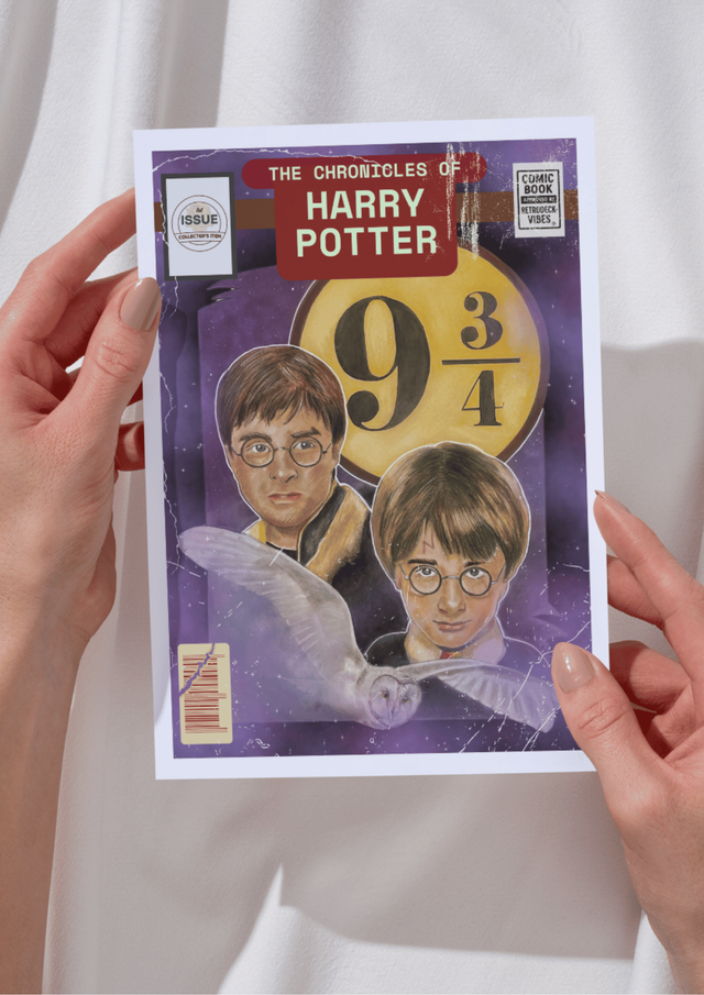 Harry Potter Comic Cover Art Greeting Card