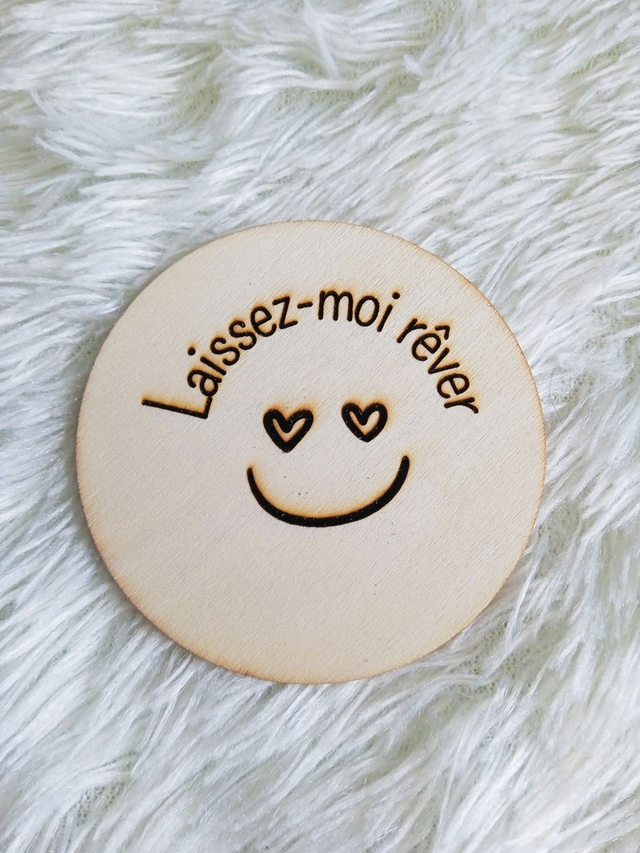 Disque accessoire &quot;Laissez-moi rêver&quot; pour panneau de porte interchangeable By Romalysa