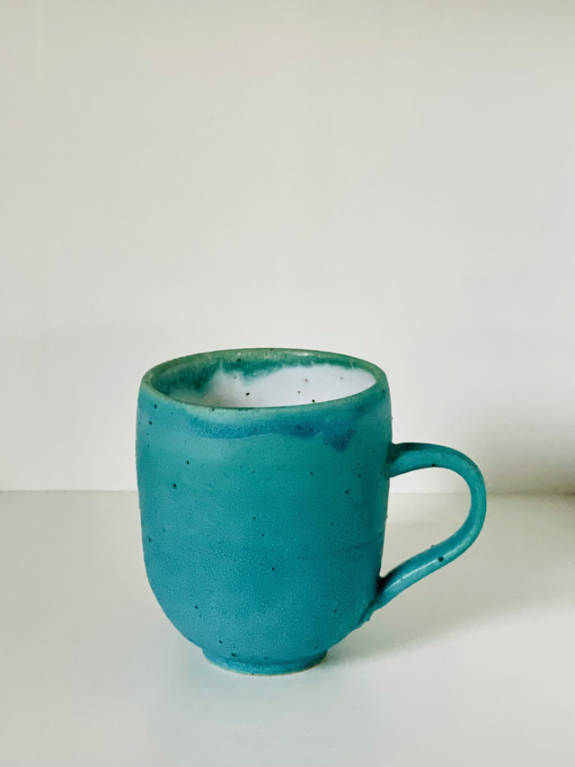 Tyrkis krus m/hank Stentøj 