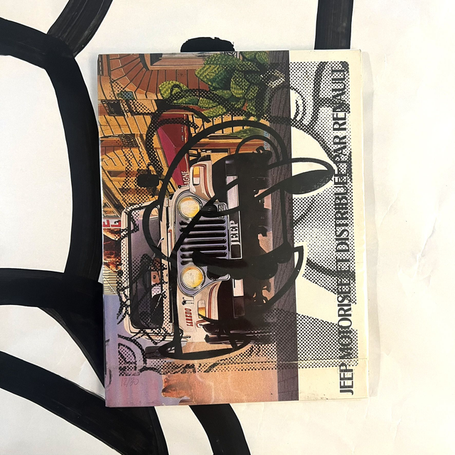 Xylo MARIO Jeep vintage 18x24 cm sans cadre