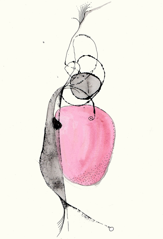 Encre originale et unique pour le livre « Les comptines du week-end ». Titre : La vie vapeur