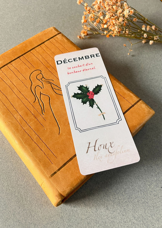 Marque-pages 12. Décembre, Le Houx