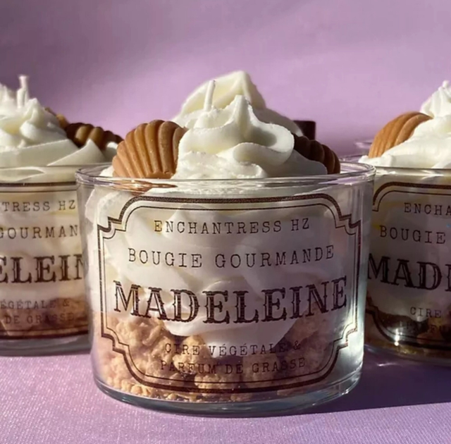 Bougie parfumée madeleine 