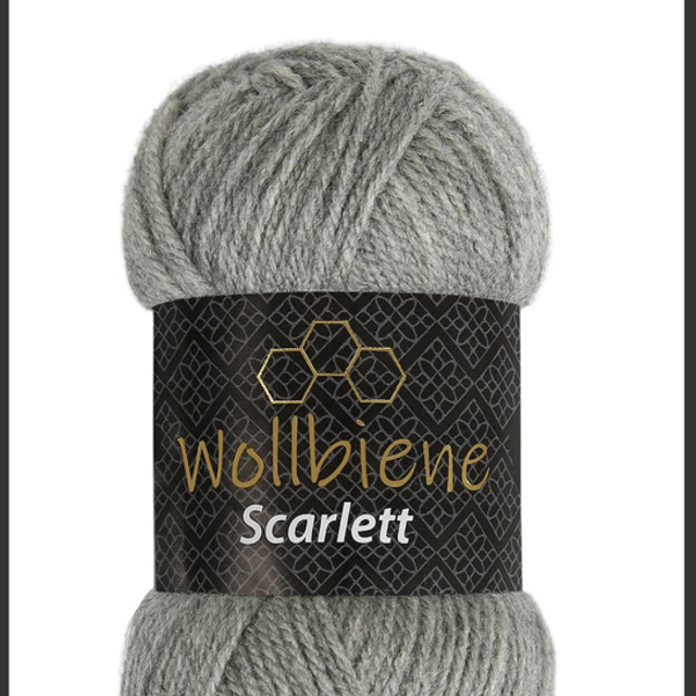Wollbiene Scarlett gris clair 50gr Acrylique 
