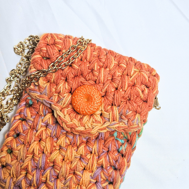 Pochette téléphone Isie dégradé orange