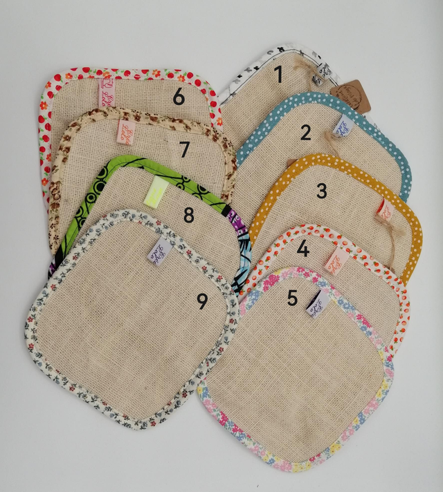 Éponge jute à vaisselle (lavable) 