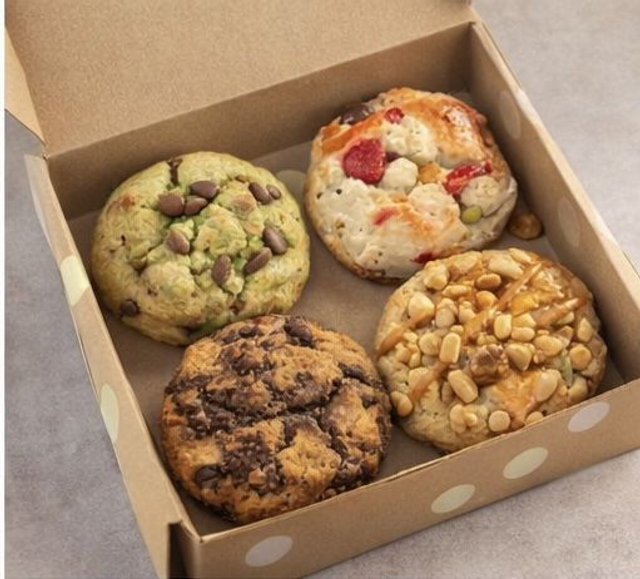 Boîte de 4 cookies mixtes