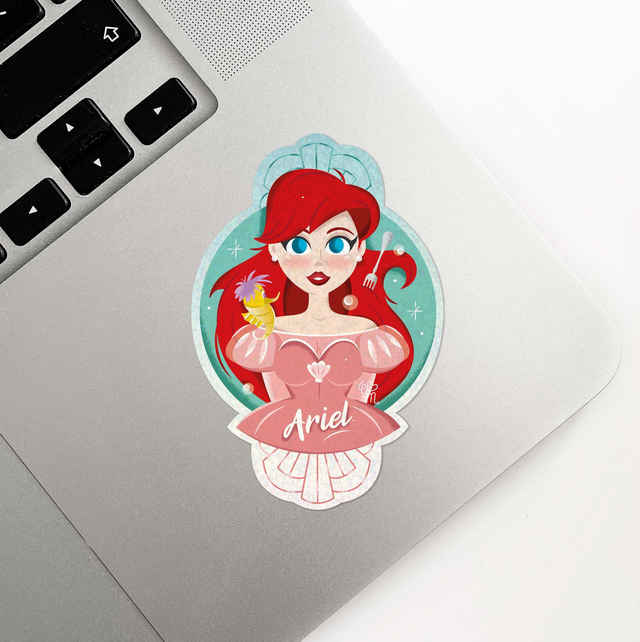Sticker holographique Girl Power | 08 Ariel