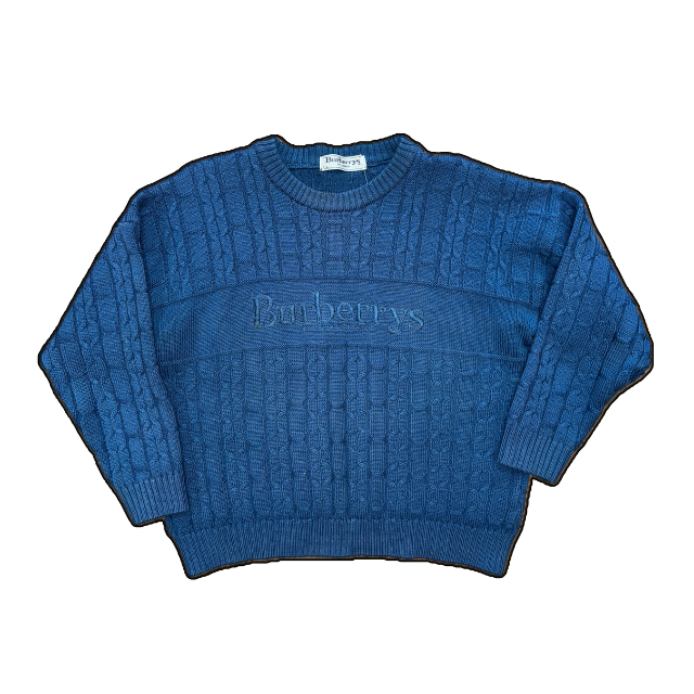 Vintage Burberry Knit Jumper - S
