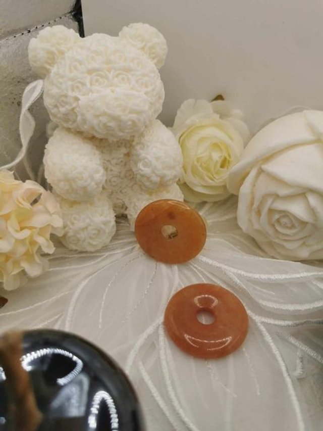 Donut en Aventurine Orange 