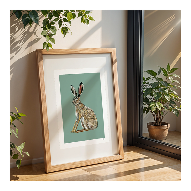 &#039;Hare&#039; art print