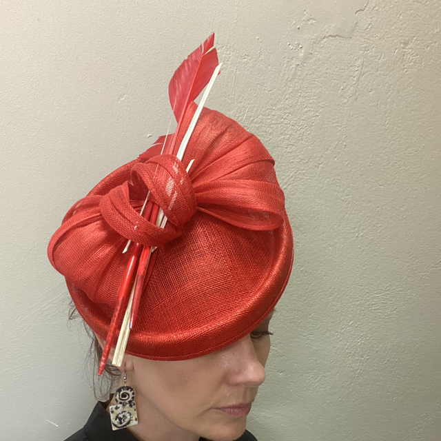 ❤️Ella Red and white Headpiece