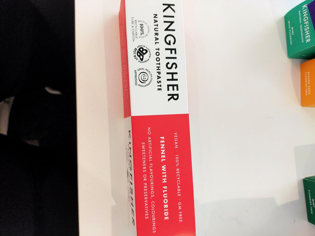  Fennel with Fluoride Toothpaste 100ml (Kingfisher) kin-f100