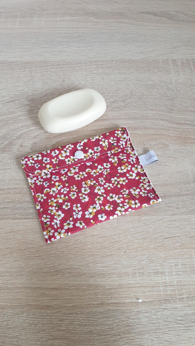 Pochette imperméable FLEURI ROUGE 