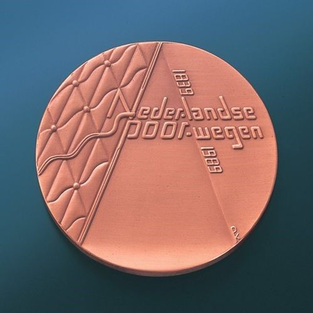 1989 Medal 150 years of Dutch Railways by Lucie Nijland
