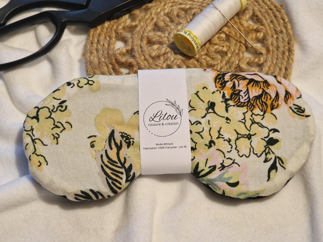 Masque de sommeil tons beiges