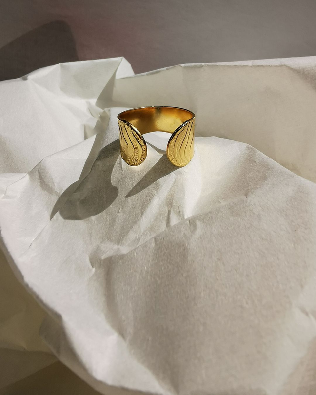 bague «zebra» (bouts ronds)