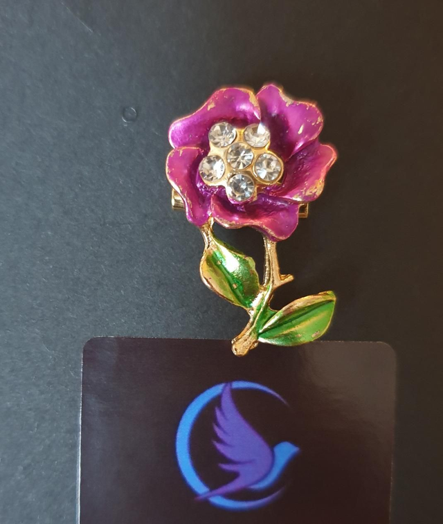 Pink Primrose Brooch 