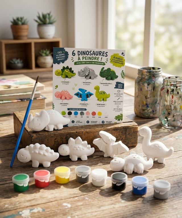 Kit De Peinture Dinosaure 