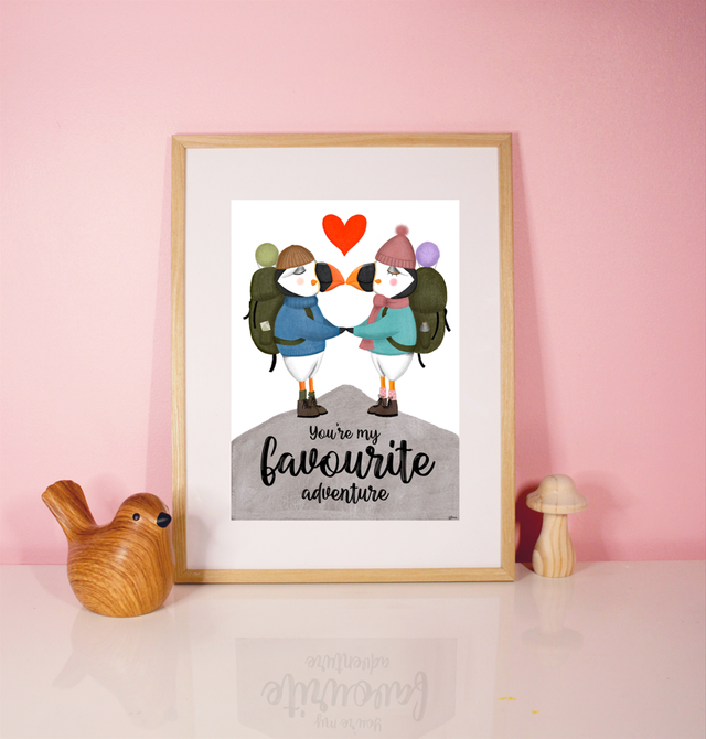 Print "You're my favourite adventure"