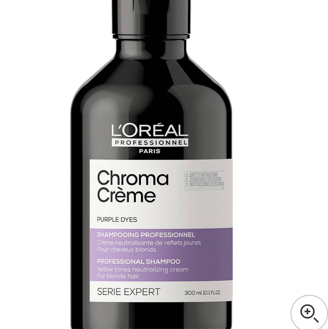 L'Oréal Professionnel Paris Chroma Crème Yellow-Tones Neutralizing Cream Shampoo - Blondes To Platinum Blondes 300ml