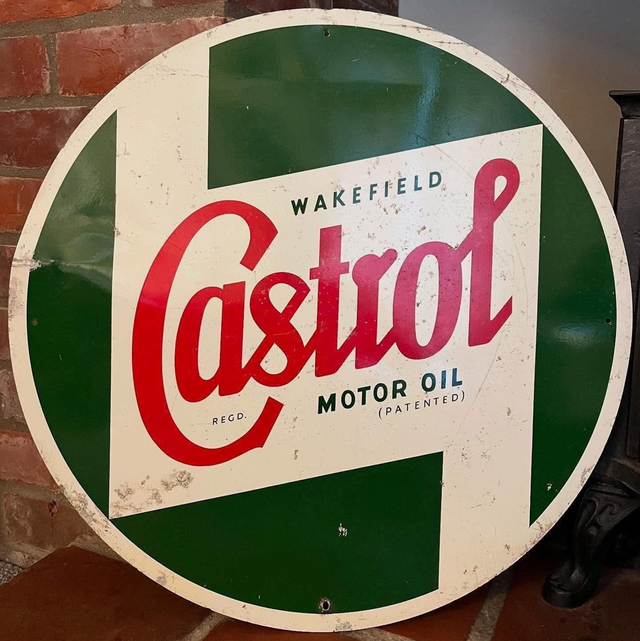 1950’s Wakefield Castrol Motor Oil Sign