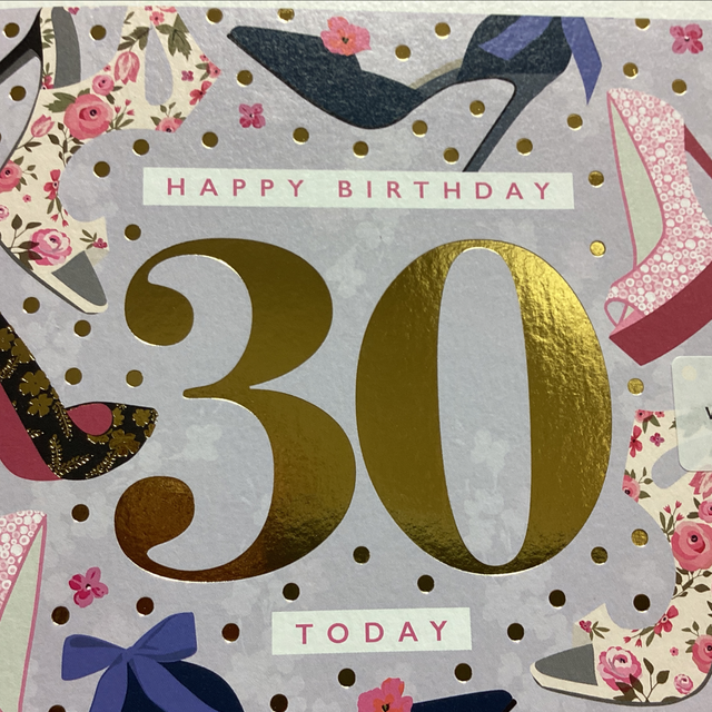 Birthday Age 30th (Shoes) WF