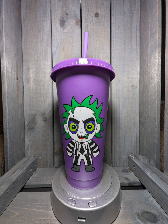Beetle Juice Inspired Tumbler