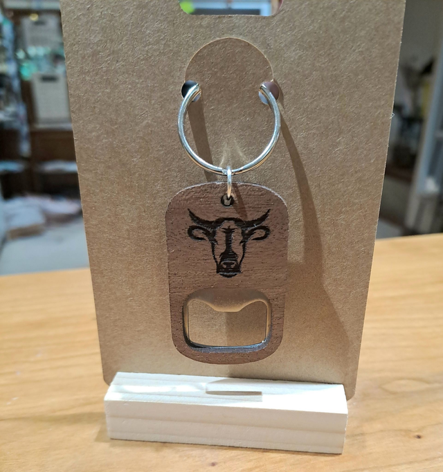 Porte clé décapsuleur vache