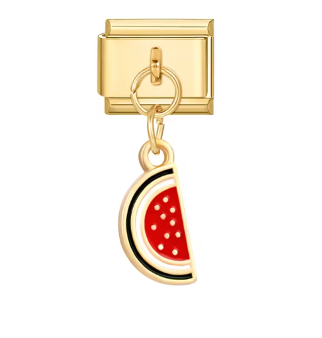 Charm Sandia Colgante Dorado