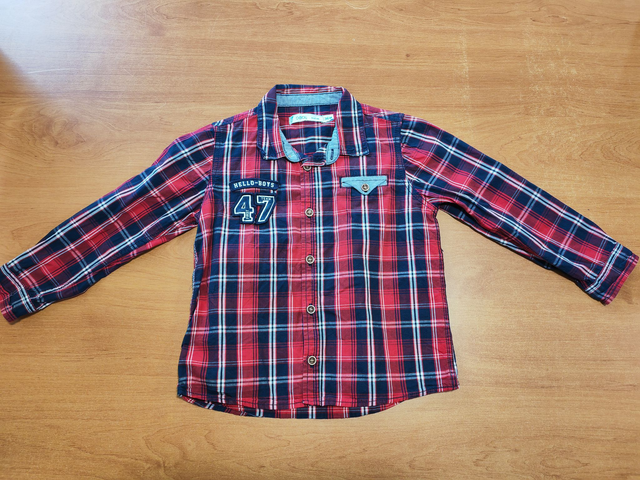 Chemise carreaux en 3 ans