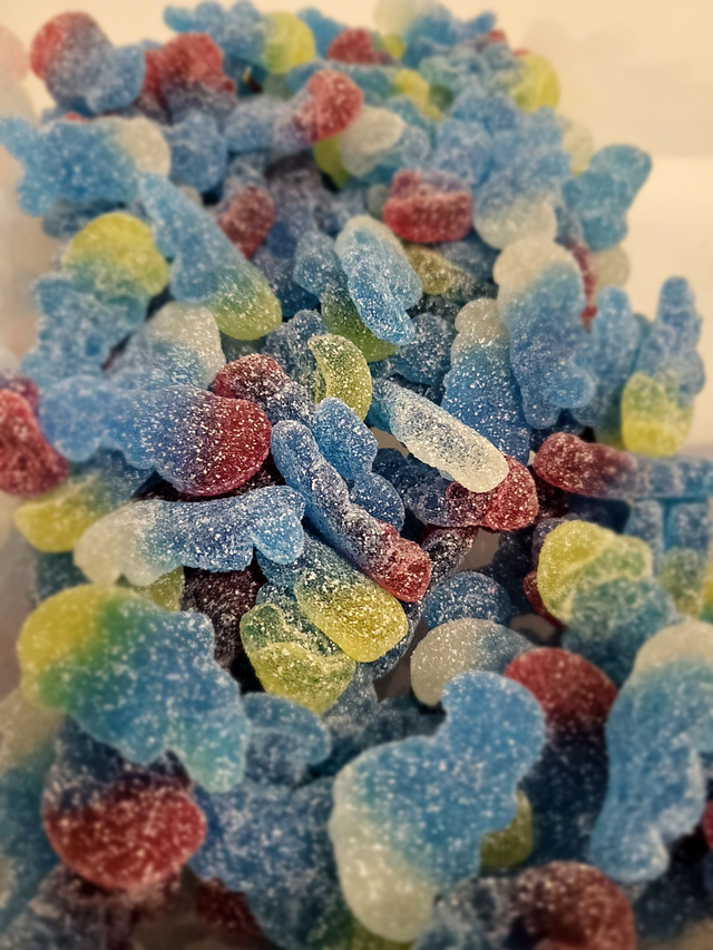 Schtroumpfs acides haribo (100g)