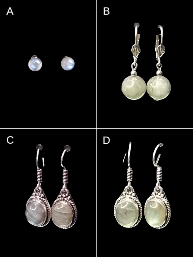 Boucles d&#039;oreilles labradorite